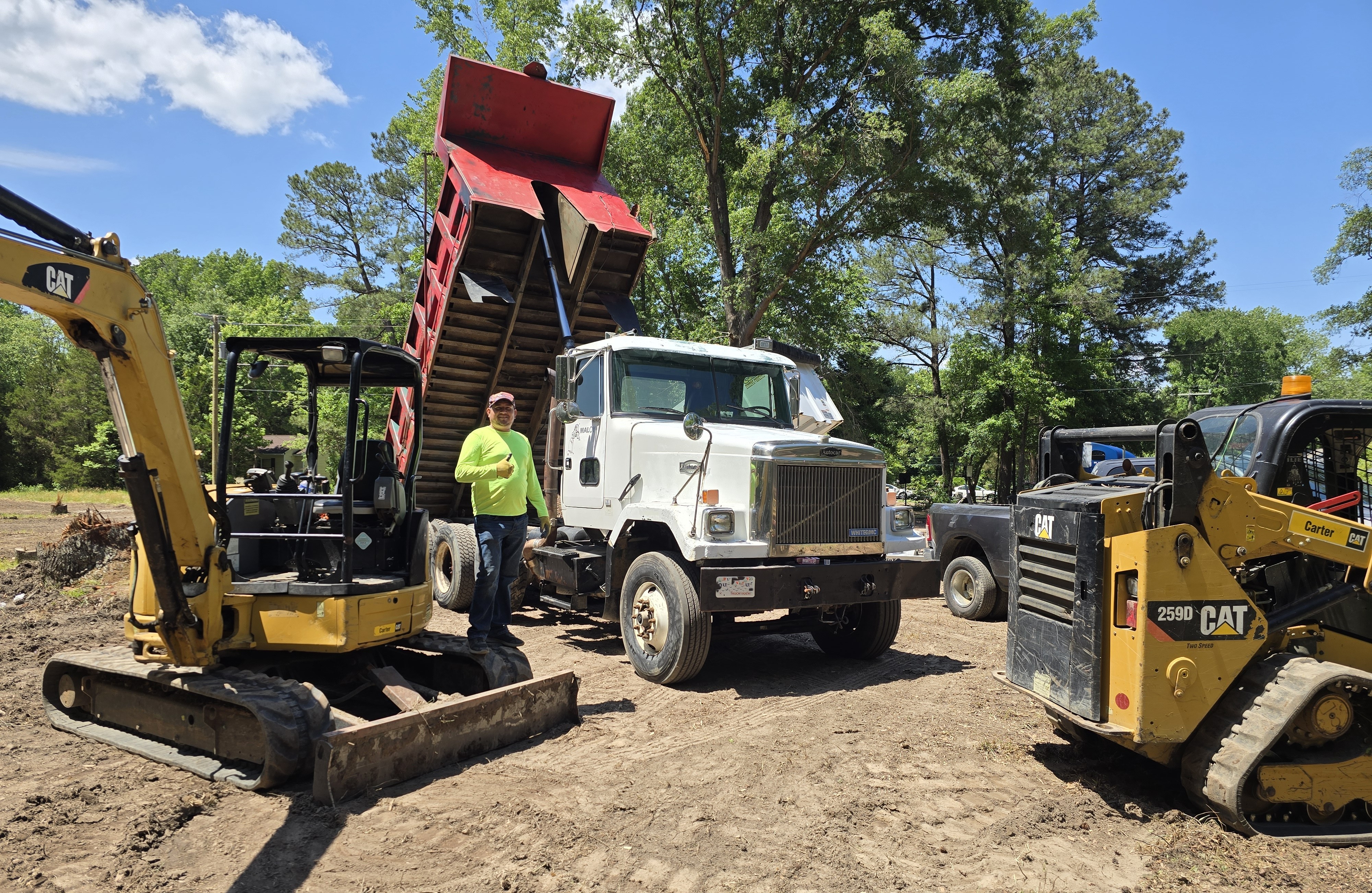 D&D Construction team on job site